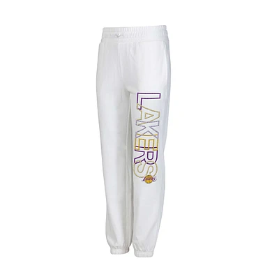 Pantalon Femme Concepts Sport Los Angeles Lakers Sunray Blanc