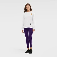 Sweat à capuche DKNY Sport Los Angeles Lakers Camila Crew blanc pour femme