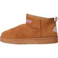 FOCO Marron Los Angeles Lakers Team Logo Fuzzy Fan Bottes