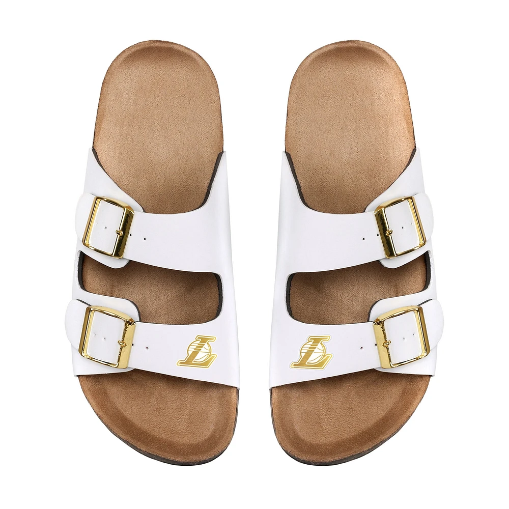 Los Angeles Lakers FOCO Women's Double-Buckle Sandals