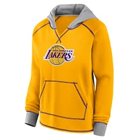 Women's Gold Los Angeles Lakers Boom Pullover Hoodie