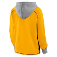 Sweat à capuche doré Los Angeles Lakers Boom pour femme