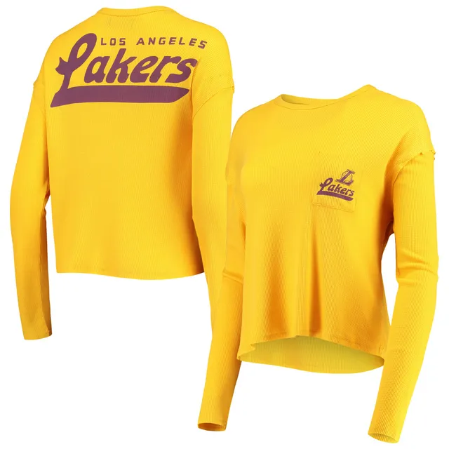 Women's Pro Standard Black Los Angeles Lakers Classics Boxy T-Shirt