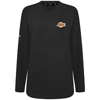Women's Levelwear Black Los Angeles Lakers Beaudry Pullover Sweatshirt