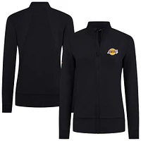 Women's Levelwear Black Los Angeles Lakers Shine Full-Zip Jacket