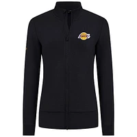 Women's Levelwear Black Los Angeles Lakers Shine Full-Zip Jacket