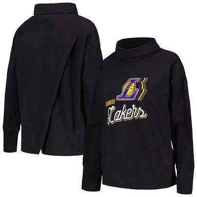 Sweat-shirt noir Levelwear pour femmes des Los Angeles Lakers Sunset