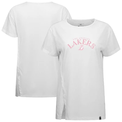 T-shirt blanc Levelwear pour femme, motif Influx Arch, Los Angeles Lakers, fête des mères