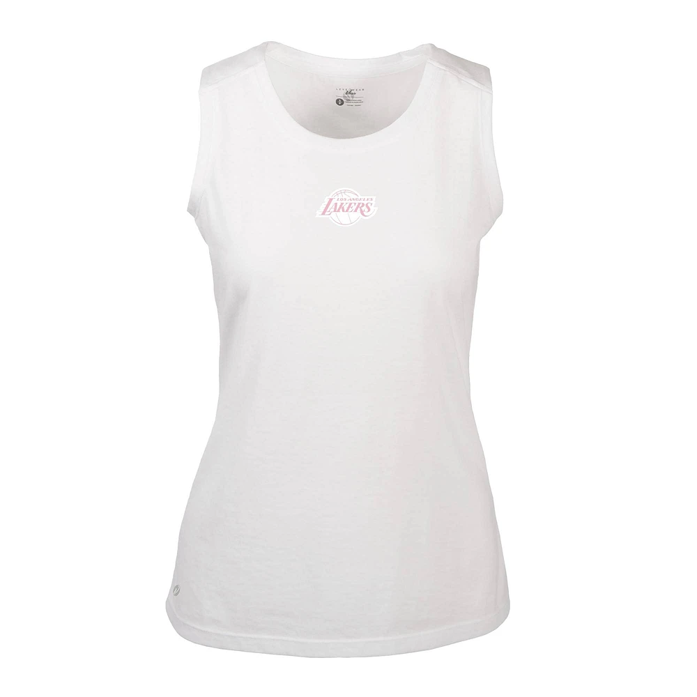 Débardeur blanc Levelwear pour femme avec logo Macy Core la fête des mères Los Angeles Lakers