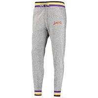 Ensemble sweat à capuche et pantalon de jogging en velours Los Angeles Lakers Lusso Grey pour femme