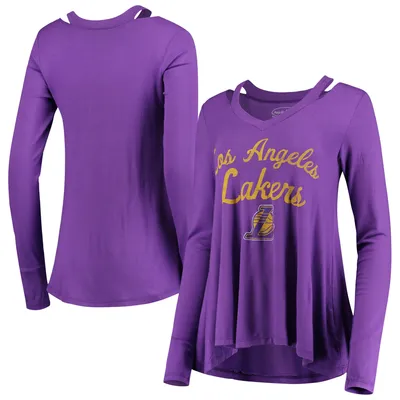 Majestic Women's Threads Purple Los Angeles Lakers City Over Pop