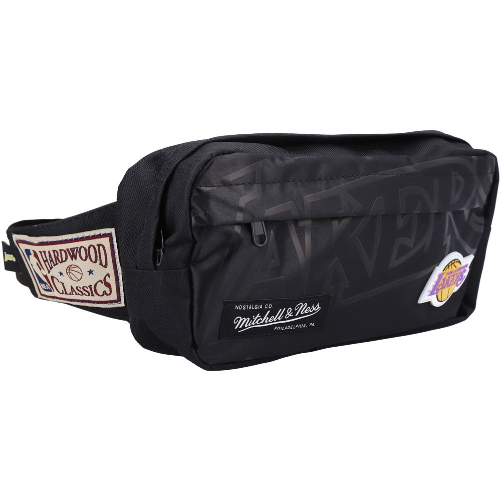 Women's Mitchell & Ness Black Los Angeles Lakers Hardwood Classics Fanny Pack