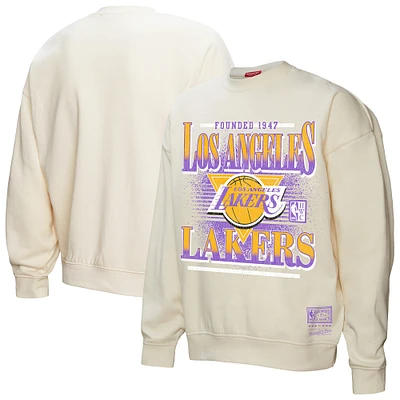 Sweat-shirt à capuche oversprayé Mitchell & Ness pour femme des Los Angeles Lakers