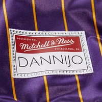 Women's Mitchell & Ness x DANNIJO  Purple Los Angeles Lakers Satin Full-Snap Jacket