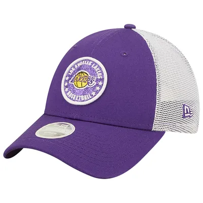 Casquette snapback 9FORTY Los Angeles Lakers New Era violette/blanche pour femme