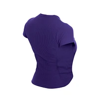 T-shirt court violet pour femme Los Angeles Lakers Leisure Collection Baby Doll de New Era