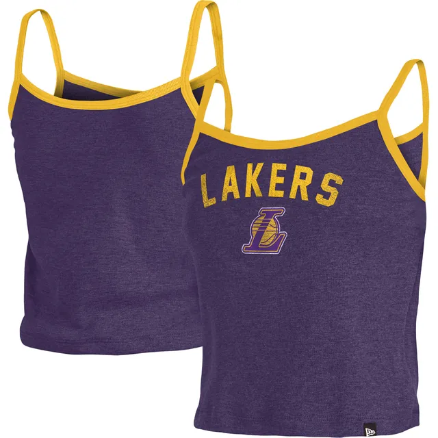 Los Angeles Lakers New Era Women's Spaghetti Strap Tank Top - Purple