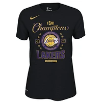 T-shirt pour femme Nike Los Angeles Lakers 2020 NBA Finals Champions Lockerroom Noir