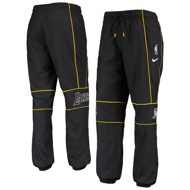 Pantalon Courtside Woven 75th Anniversary Nike Los Angeles Lakers pour Femme Noir