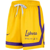 NI4 LAKERS GOLD SHORT D'ÉQUIPE SP22 DRY FIT CROSSOVER POUR FEMMES SHTLADMIS