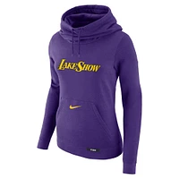 Women's Nike Purple Los Angeles Lakers 2024/25 City Edition Essential Club Pullover Hoodie