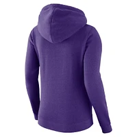 Sweat à capuche Nike violet Los Angeles Lakers 2024/25 City Edition Essential Club pour femme