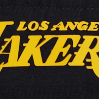 Veste courte à demi-zip tissée coupe-vent classique Pro Standard noire des Los Angeles Lakers pour femmes