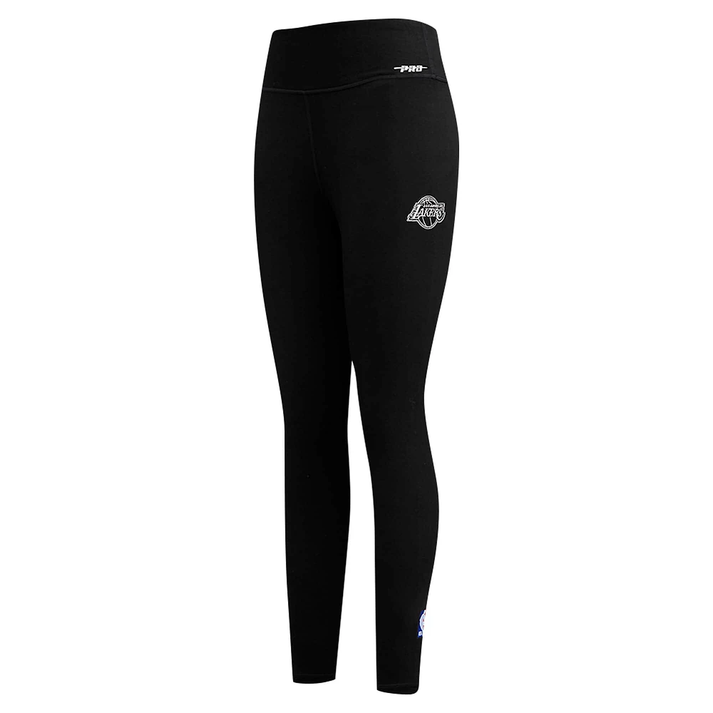 Women's Pro Standard Black Los Angeles Lakers Paint the City Tri-Blend Jersey Leggings