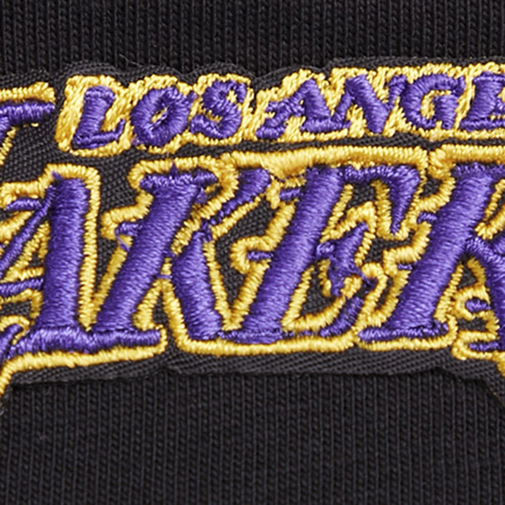 T-shirt petit ami Pro Standard noir des Lakers de Los Angeles pour femmes