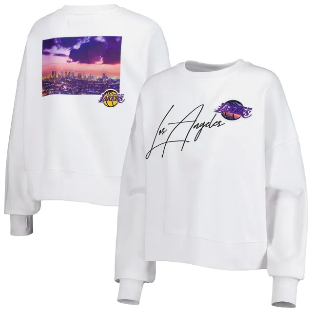 47 Women's 2022-23 City Edition Los Angeles Lakers White Long Sleeve  T-Shirt