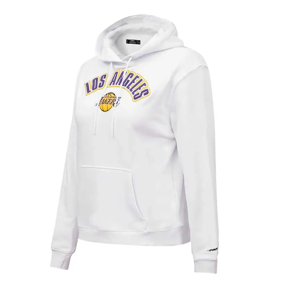 Women's Pro Standard White Los Angeles Lakers Classic - Pullover Hoodie