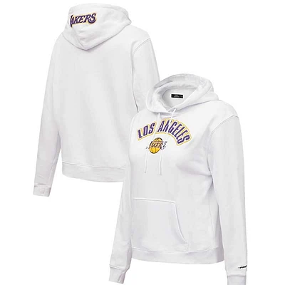 Women's Pro Standard White Los Angeles Lakers Classic - Pullover Hoodie