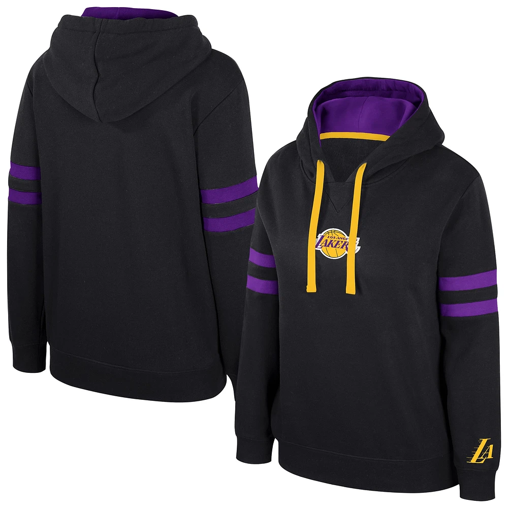 Sweat à capuche noir Stadium Essentials Los Angeles Lakers Road Game pour femme