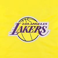 Veste universitaire violette/dorée Los Angeles Lakers fendue en satin color block à boutons-pression pour femme