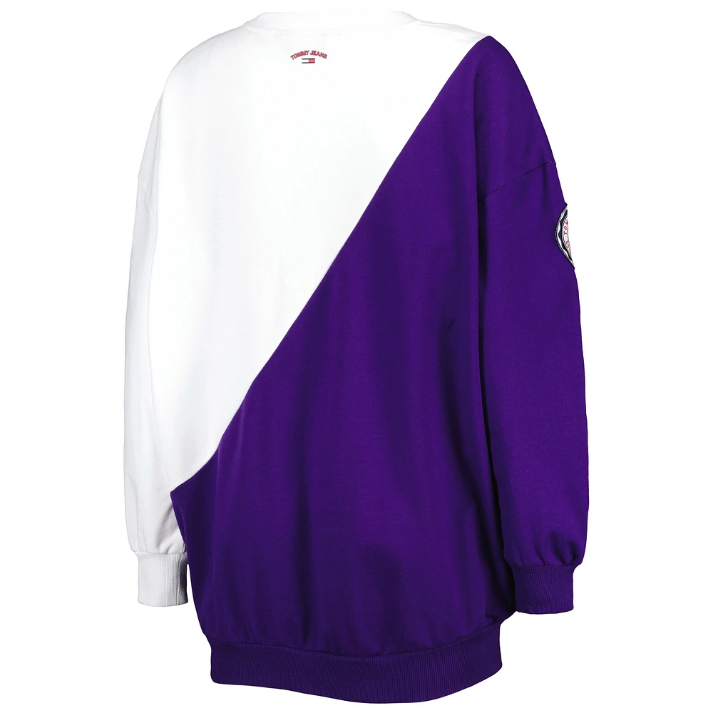 Sweat-shirt à enfiler Ariel Los Angeles Lakers Tommy Jeans pour femme violet/blanc