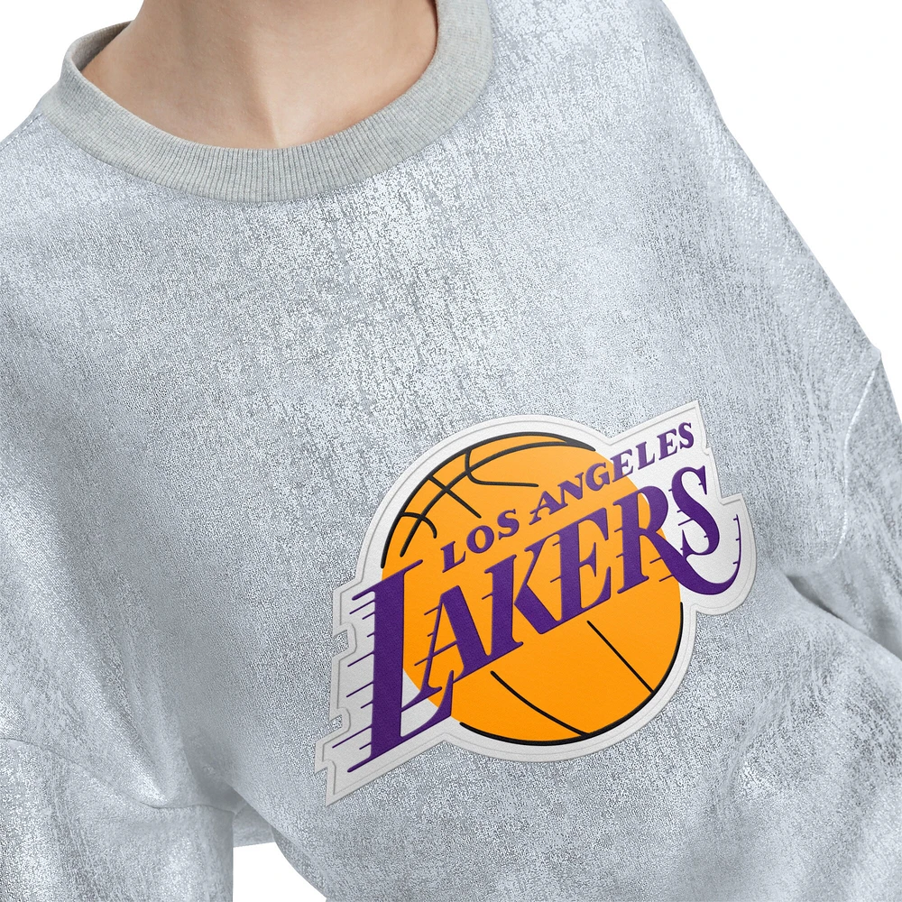 Sweat-shirt Tommy Jeans argenté pour femmes des Los Angeles Lakers Tracy