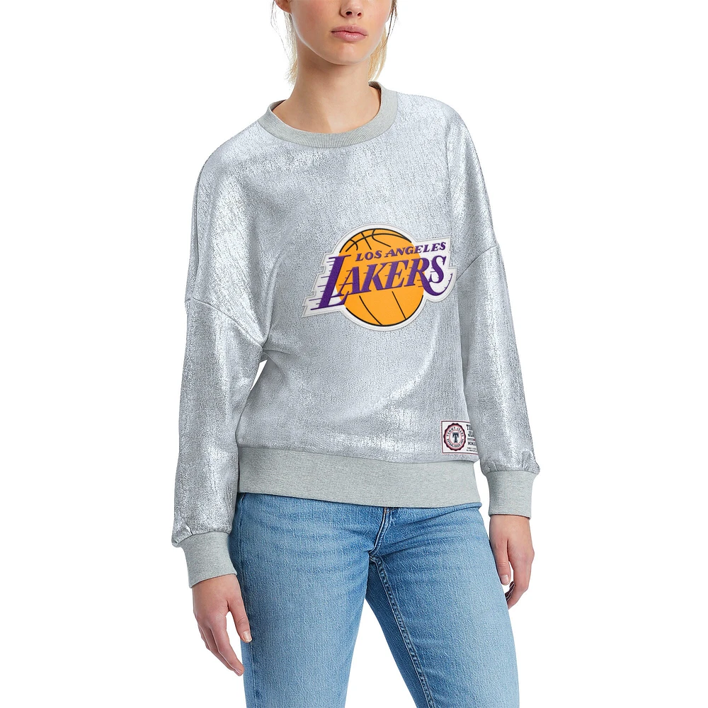 Sweat-shirt Tommy Jeans argenté pour femmes des Los Angeles Lakers Tracy