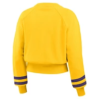 Sweat-shirt court à manches raglan vintage des Los Angeles Lakers WEAR by Erin Andrews pour femme