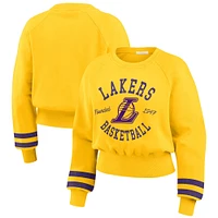 Sweat-shirt court à manches raglan vintage des Los Angeles Lakers WEAR by Erin Andrews pour femme