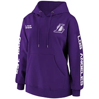 Women's WEAR by Erin Andrews Purple Los Angeles Lakers Pullover Hoodie