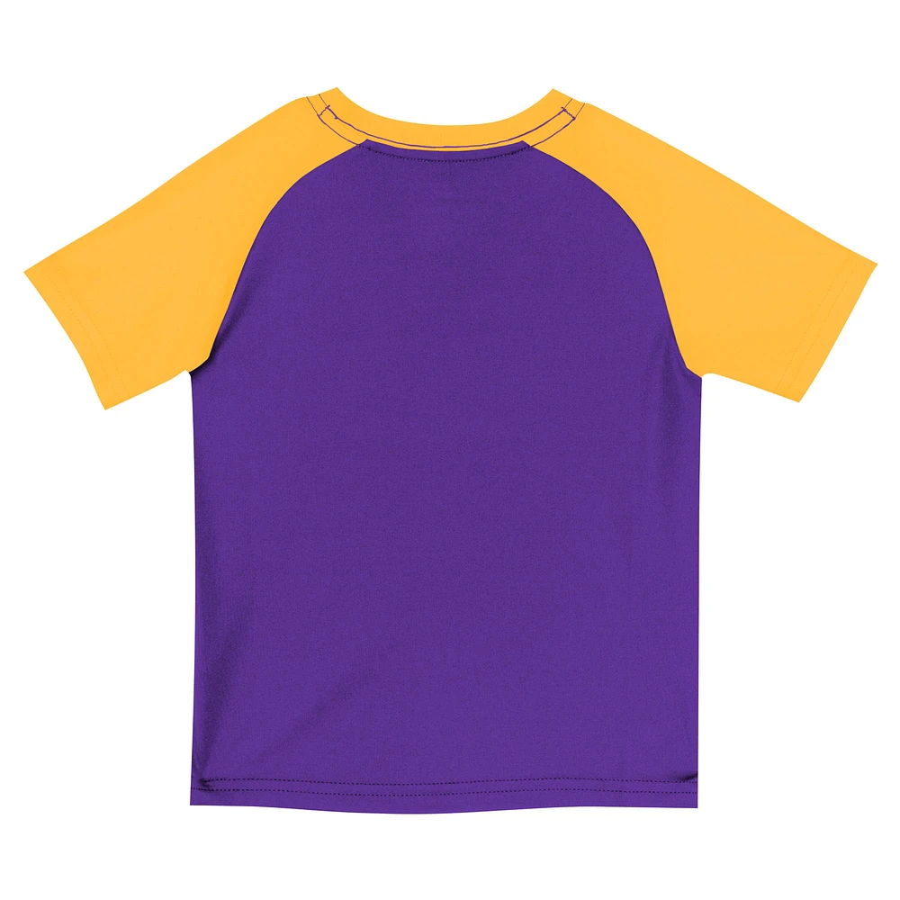 Youth Nike  Purple Los Angeles Lakers Practice T-Shirt & Shorts Set