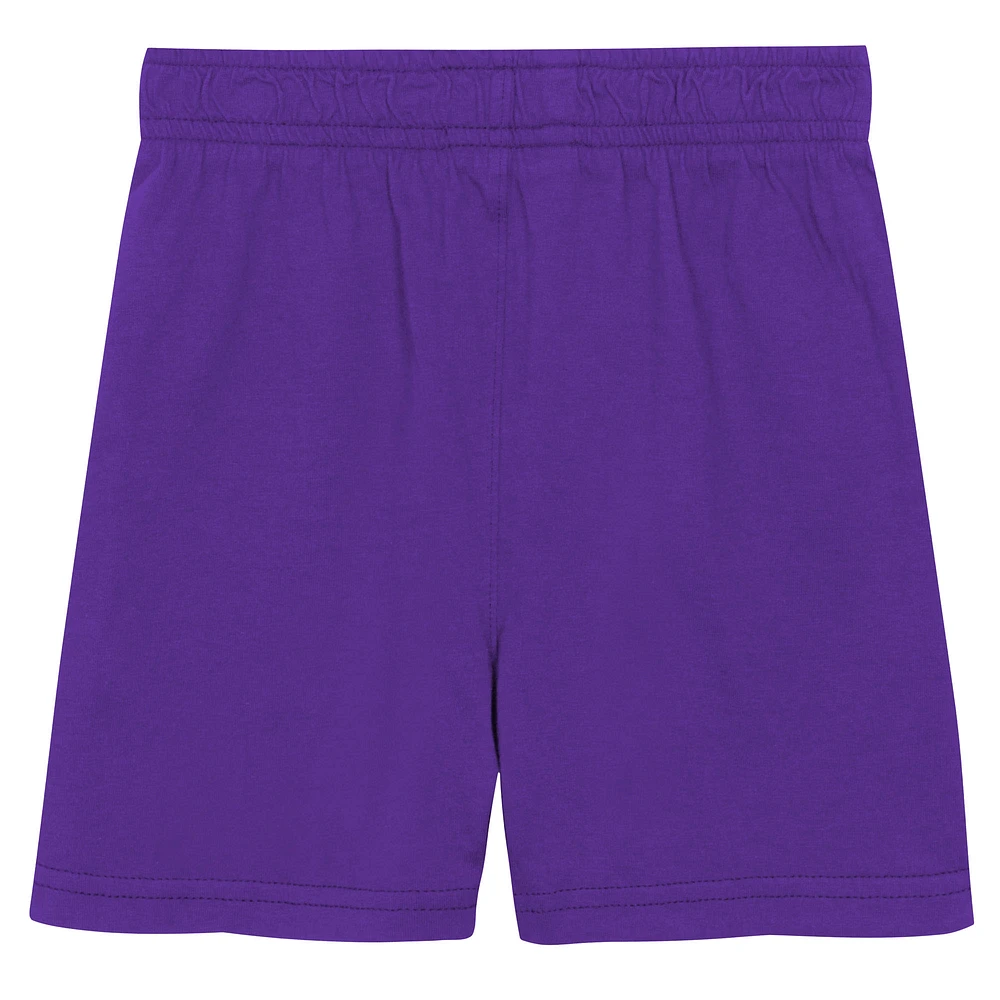 Youth Nike  Purple Los Angeles Lakers Practice T-Shirt & Shorts Set