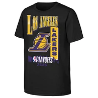 Youth Black Los Angeles Lakers 2025 NBA Playoffs Hype T-Shirt
