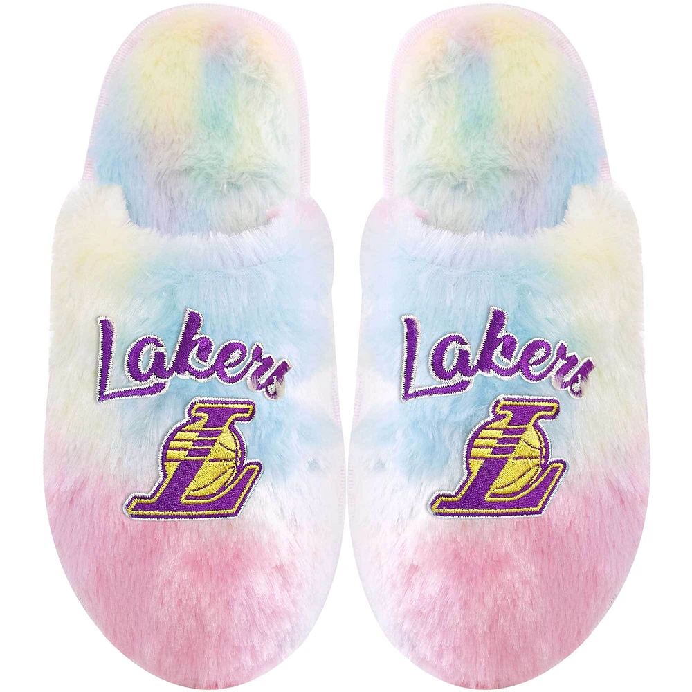 Chaussons à inscription arc-en-ciel FOCO Los Angeles Lakers pour jeune