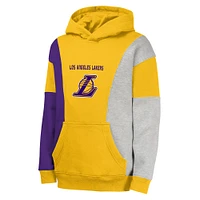 Youth  Gold Los Angeles Lakers Ace the Hole Pullover Hoodie