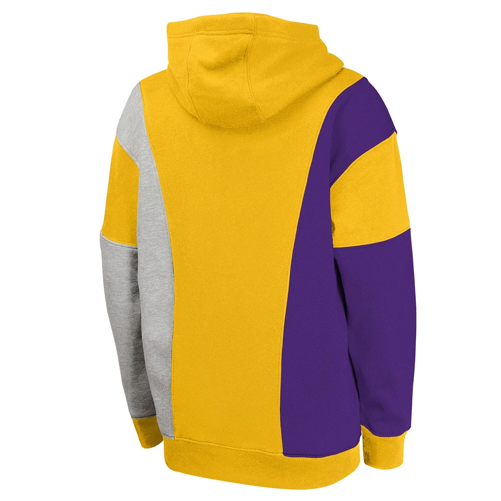 Youth  Gold Los Angeles Lakers Ace the Hole Pullover Hoodie
