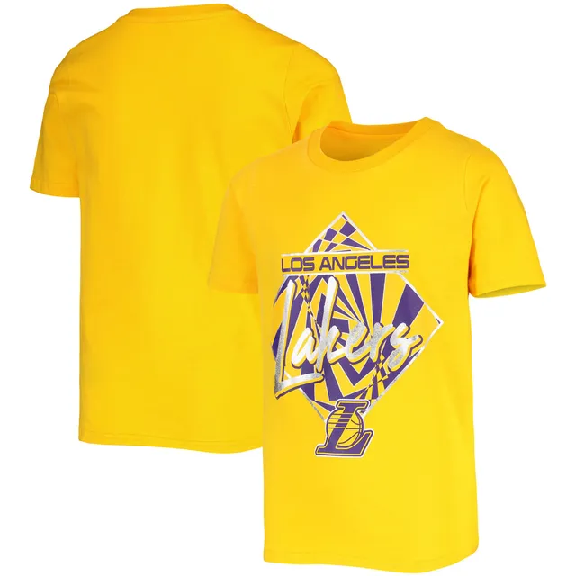 Men's Los Angeles Lakers New Era Black Localized T-Shirt