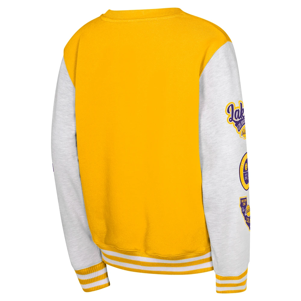 Youth Gold Los Angeles Lakers Star Treatment Pullover Sweatshirt