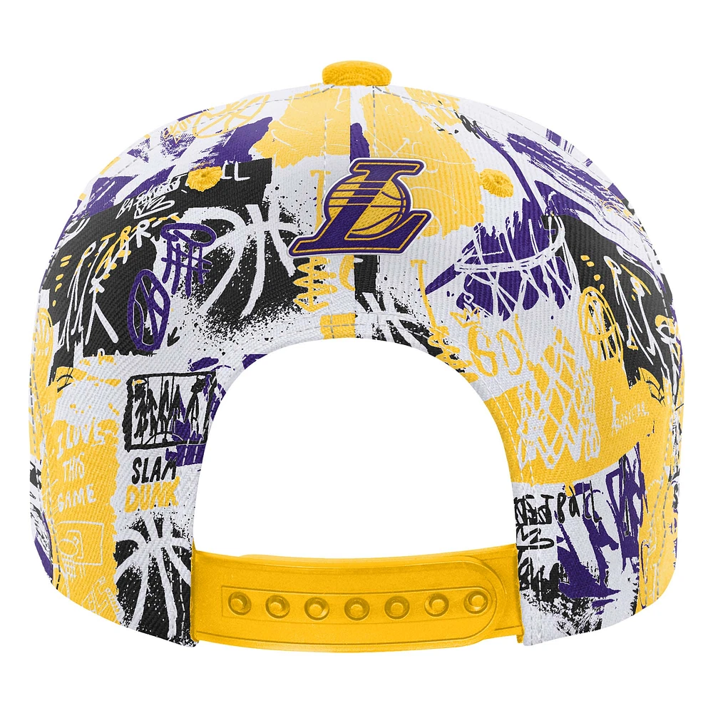 Youth Gold Los Angeles Lakers Street Hoop Snapback Hat