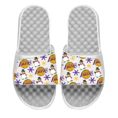 Los Angeles Lakers ISlide Youth Holiday Pattern Slide Sandals